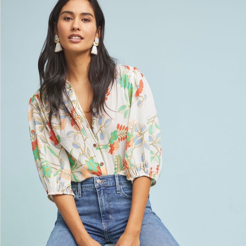 Maeve Kalapana Floral Blouse